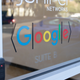 The Google quantum office with their quantum logo. It looks like any other boring office at first glance.